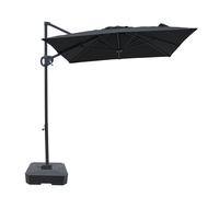 Axi Luma Parasol Déporté Rectangulaire avec Pied de Parasol 200 X 300 Cm, Anthracite/Gris | Pour Jardin / Terrasse, Toile Anti-Uv Indice Upf 30+ | Housse De Protection Inclus