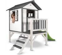 AXI Maisonnette Lodge XL en bois Blanc gris toboggan Vert Beige G