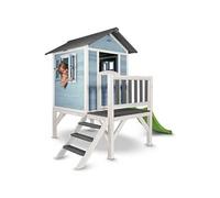 AXI Maisonnette Lodge XL en bois Bleue toboggan Vert