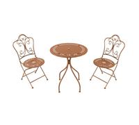 AXI Marilou Table et Chaise Bistrot, 2 Chaises 1 Table, Ensemble Bistro Extérieur, Terracotta - Salon de Jardin Bistrot, Table