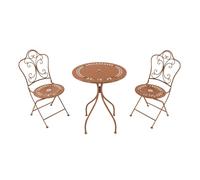 AXI Marilou Table et Chaise Bistrot, 2 Chaises 1 Table, Ensemble Bistro Extérieur, Terracotta - Salon de Jardin Bistrot, Table Bistrot Mosaique pour Jardin/Balcon/Terrasse