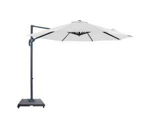 AXI Marisol Parasol Déporté Anthracite/beige, Lot Complet - Rectangulaire 300x300 cm - Structure aluminium - Avec roulettes et housse inclus