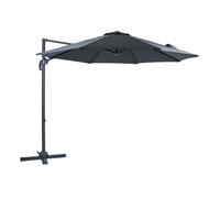 Axi Marisol Parasol Déporté Anthracite/Gris - Parasol Déporté Rectangulaire Ø 300cm - Parasol Pied Déporté, Structure Aluminium - Rotation 360 - Parasol Déporté Inclinable - Résistant Aux Uv