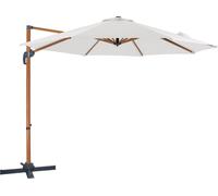 Parasol Déporté - AXI - Marisol - Rectangulaire Ø 300cm - Aluminium - Beige Aspect Bois