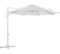 AXI Marisol Parasol Déporté Blanc/Beige - Parasol Déporté Rectangulaire Ø 300cm - Parasol Pied Déporté, structure aluminium - Rotation 360 - Parasol