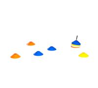 AXI Markers Pro | Cônes de marquage, disques de marquage | Plastique flexible et sont pratiquement incassables | Set de 40 pièces | Set de marquage de haute qualité avec 40 chapeaux d'entraînement