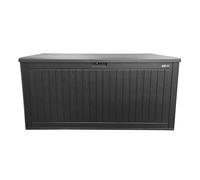 AXI Mike Coffre de Jardin en Plastique, Noir, 1000 litres | Boite de rangement Extérieur pour coussins avec Fond | Rangement Extérieur/Imperméable - 141 x 72 x 72,5 cm