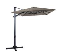 AXI Milad Premium Parasol Déporté Gris/Taupe - Rectangulaire 200x300cm -Structure aluminium - Rotation 360 - Inclinable - Résistant aux UV