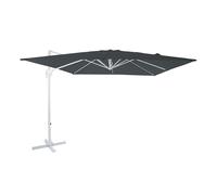 Axi Nima Parasol Déporté Blanc/Gris - Parasol Déporté Rectangulaire 300x300 Cm - Parasol Pied Déporté, Structure Aluminium - Rotation 360 - Parasol Déporté Inclinable - Résistant Aux Uv