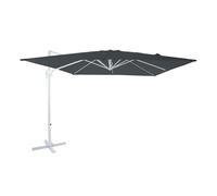 Axi Nima Parasol Déporté Blanc/Taupe - Parasol Déporté Rectangulaire 300x300 Cm - Parasol Pied Déporté, Structure Aluminium - Rotation 360 - Parasol Déporté Inclinable - Résistant Aux Uv
