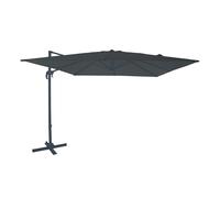AXI Nima Parasol Déporté Gris/Anthracite - Rectangulaire 300x300 cm - Structure aluminium - Rotation 360 - Inclinable - Résistant aux UV