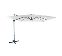AXI Nima Parasol Déporté Gris/Beige - Rectangulaire 300x300 cm - Structure aluminium - Rotation 360 - Inclinable - Résistant aux UV