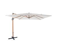 AXI Nima Parasol Déporté Marron/Beige - Rectangulaire 300x300 cm - Structure aluminium - Rotation 360 - Inclinable - Résistant aux UV