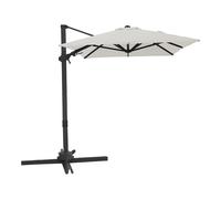 Axi Nyra Parasol Déporté Rectangulaire 200 X 300 Cm, Anthracite/Beige | Pour Le Jardin / Terrasse Avec Armature Thermolaquée | Pied En Croix, Housse De Protection Inclus | Inclinable, Pivotant À 360°