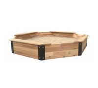 Axi Onno Bac À Sable Otogonal Avec 4 Bancs, Couleur Marron/Anthracite | Bac À Sable Avec Couvercle Et Toile De Sol Inclus - 100 % Bois De Cèdre Certifié Fsc| 200 X 200 X 23 Cm