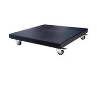 AXI Pied de Parasol avec roulettes en Granit, Noir | Socle, Base Mobile avec Freins pour Jardin/Terrasse | Convient aux Parasols Suspendus jusqu'à 3 x 3 m | 90 kg