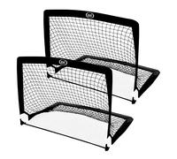 AXI Pop Up Kickz, lot de 2 cages de foot pliables pour le jardin | Filet de but en fibre de verre avec sac de transport | Cage de football pour enfants et adultes - 120 x 93 x 95 cm.