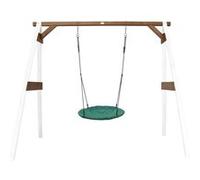AXI Portique en bois Blanc Marron avec balancoire siège nid rond Marron G