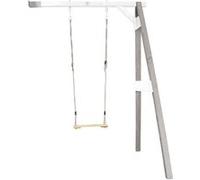 AXI Portique mural en bois Gris Blanc 1 balançoire 160x171x207cm Beige G