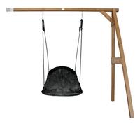 AXI Portique mural en Bois FSC Marron avec Balançoire Nid d’Oiseau Enfant 100 cm Roxy | Balançoire ronde pour le jardin