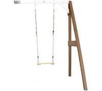 AXI Portique mural en bois Marron Blanc 1 balançoire 160x171x207cm Beige G