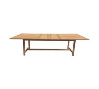 AXI Raisa Table de Jardin Rectangulaire - Extensible - Marron | Table à Manger Aspect Teck pour Jardin/Terrasse | Meuble d'Extérieur pour 10-12 Personnes | 240-320 cm