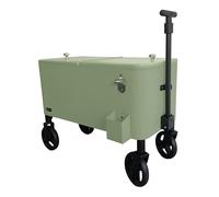 Axi Retro Cooler Vert | Réfrigérateur De Boissons Mobile Pour L’Extérieur / Le Jardin | Glacière 76 Litre