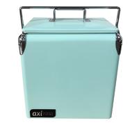 AXI Retro Mini Glacière Menthe/Verte - Petite Glacière avec Couvercle Amovible et Décapsuleur - Capacité 13L/10 kg - Glacière dometic - Idéale pour Fête ou Barbecue