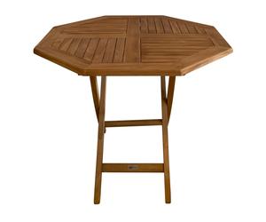 Axi Sana Table De Jardin En Bois De Teck, Octogonale, Pliable | Pour Le Jardin | Ensemble De Salle À Manger Pour 4 Personnes | 100 X 100 X 75 Cm