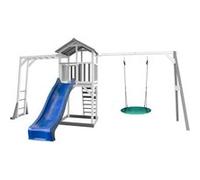 AXI Structure de jeu Beach Tower Gris Blanc cadre escalade balancoire Nid Summer et Toboggan Bleu Bleu G