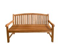 AXI Suki Banc de Jardin en Bois de Teck - Brun | Assise avec Accoudoirs et Dossier - Pour 3 Personnes| Pour Parc / Terrasse | 150 x 63 x 95 cm