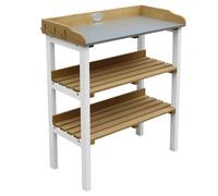 Axi Table De Jardinage Avec Etageres Marron Blanc