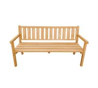 AXI Violette Banc de jardin en Bois Brun | Banc en Bois avec Accoudoirs | Assise d'extérieur/Terrasse, 100% Hemlock Certifié FSC avec Dossier pour 3 Personnes | 170 x 62,5 x 92,5 cm