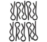 Axial AXA1059 Lot de 10 Clips de carrosserie Noir 6 mm