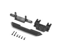 Axial AXI200006 Pare-chocs arrière : SCX24 Jeep JT Gladiator, gris/argenté