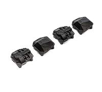 Axial AXI232044 AR45P AR45 Couvertures de différentiel, Noir : SCX10 III, Gris/argenté