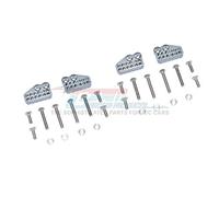 Axial Capra 1.9 Unlimited Trail Buggy Upgrade Pièces Aluminium Front & Rear Shock Mount - 28Pc Set Grey Silver