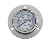 Axial Manomètre d'huile 14PT avec bord résistant aux chocs 0 250 kg pour des lectures précises de pression dans l'approvisionnement en gaz et les applications d'atelier