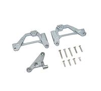 Axial SCX10 III JL Wrangler (AXI03007) Upgrade Pièces Aluminium Front Shock Mount - 12Pc Set Grey Silver