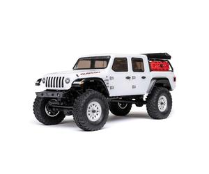 Axial SCX24 Jeep Gladiator 4 Wheel Drive Rock Crawler RTR White AXI00005V2T4 Car