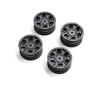 Axial Tire & Wheel Replacement for 1.0 Ford Bronco SCX24, Black Tires (4), AXI40006