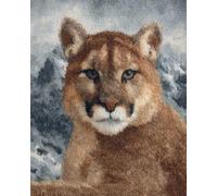 AxiangziK DIY Création de tapis et canvas Portrait du lion 90x120cm | Animal Kit De Tapis Au Crochet Coussin Faits Main Avec Pré-Impression Cadeau Artisanal 3D À Faire Soi-Même