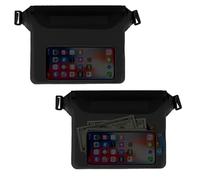 axibanni 2 Pochettes étanches - ipx8 Waterproof pour téléphone - Sac étanche Nautique avec fenêtre Tactile - idéal pour Sports Aquatiques, randonnée et Ville - Design élégant et écologique