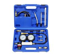 AXILYZE Testeur de compression, Kit de testeur de fuite de cylindre pour moteur à essence avec manomètre double, pour vérification de pression et test de taux de fuite, avec tige d'extension