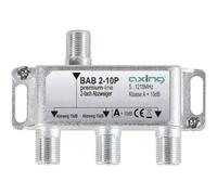 Axing BAB 2-10P Dérivateur 2 Directions 10 DB la télévision par câble CATV multimédia DVB T2 Classe A + 10 DB, 5-1218 MHz Métal