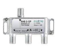 Axing BAB 2-12P Dérivateur 2 Directions 12 DB la télévision par câble CATV multimédia DVB T2 Classe A + 10 DB, 5-1218 MHz Métal