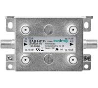 Axing BAB 4-01P Dérivateur quadruple 5-1218MHz couplé au ronflement classe A+ Vodafone (BAB00401P)