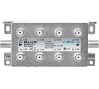 Axing BAB 8-01P Dérivateur 8 voies Télévision par câble CATV Multimédia DVB-T2 classe A+, 10dB, 5-1218 MHz Métal