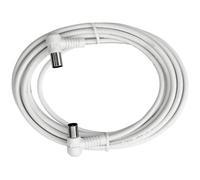 Axing Câble coaxial de raccordement BAK 503-00 avec fiche IEC 5 m blanc