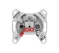 Axing BSD 963-14 prise de passage murale coax câble multimedia atténuation 14 dB (Data/TV/R)